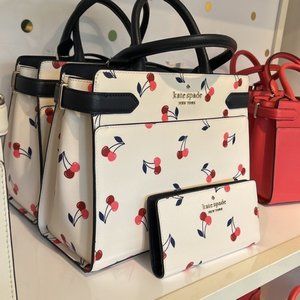 Kate Spade Staci Medium Satchel & Kate Spade Staci Large Slim Bifold Wallet